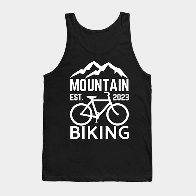 Mountain biking Tank Top by Cute Tees Kawaii